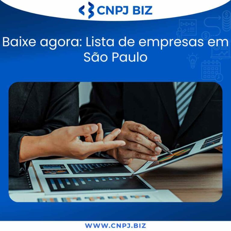Baixe agora Lista de empresas em São Paulo