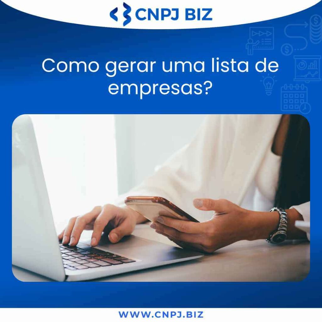 Como gerar uma lista de empresas