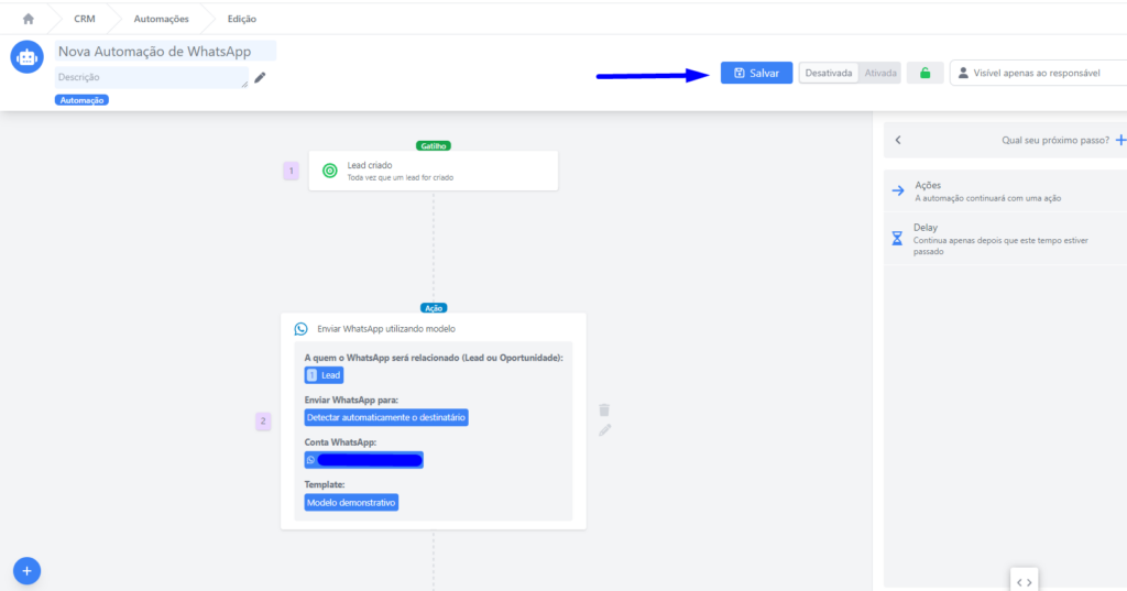 automação de whatsapp montagem