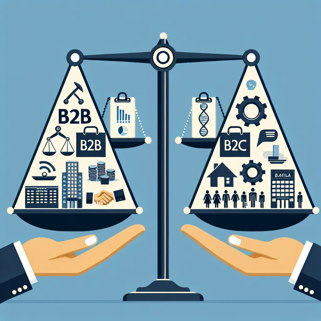 Comparação entre B2B e B2C em balanças